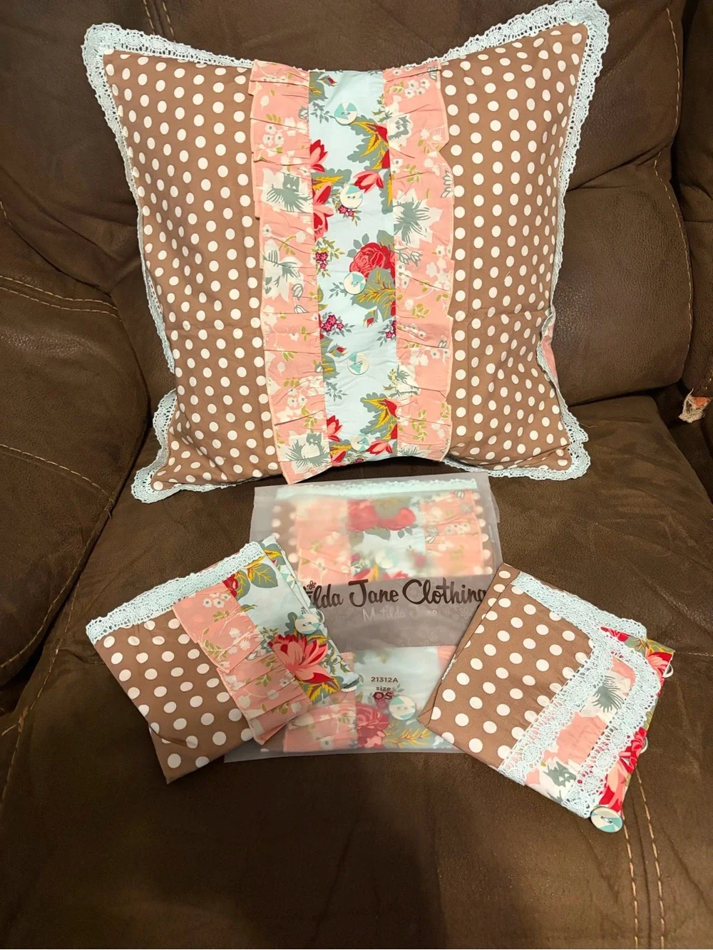 Matilda Jane Sleep In Pillow Shams. One NIB and Two New w/o Bag